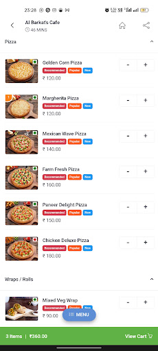 Android application Dandeli Fresh - Order Food screenshort