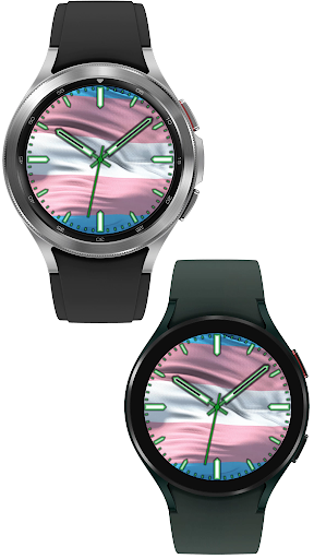 Trans Flag Watch Face Screen 2