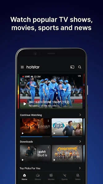 Hotstar live cricket mod apk hot sale