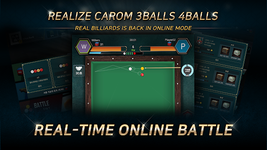 Real Billiards Battle - carom 8