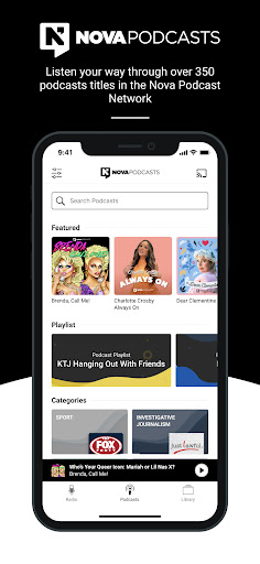 Android application Nova Podcasts Player screenshort