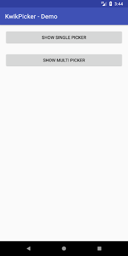 Android application Kwik Picker Library Sample screenshort