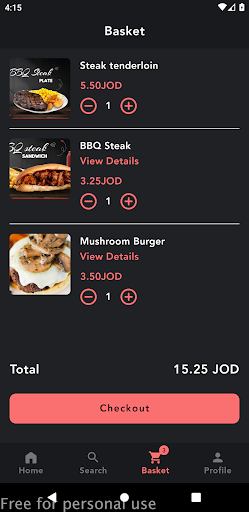 SteaksOut Screen 3