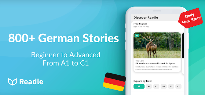 Learn German: The Daily Readle 2.7.6 APK screenshots 1