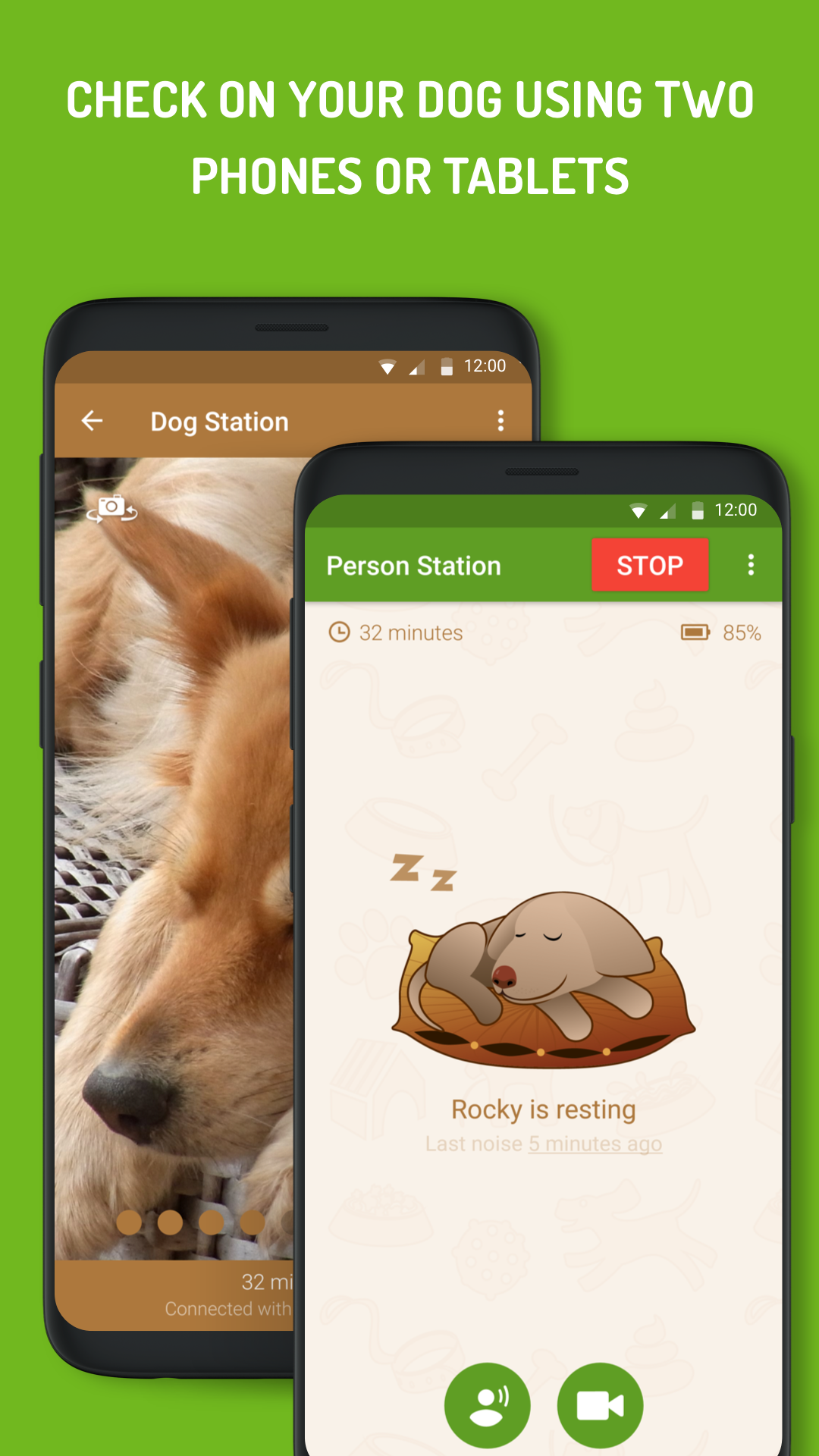 Android application Dog Monitor: Puppy video cam screenshort