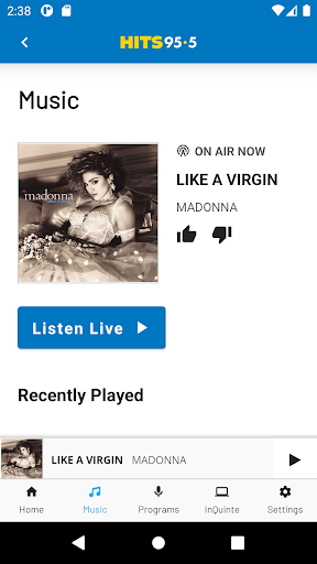 Hits 95.5 Screen 2