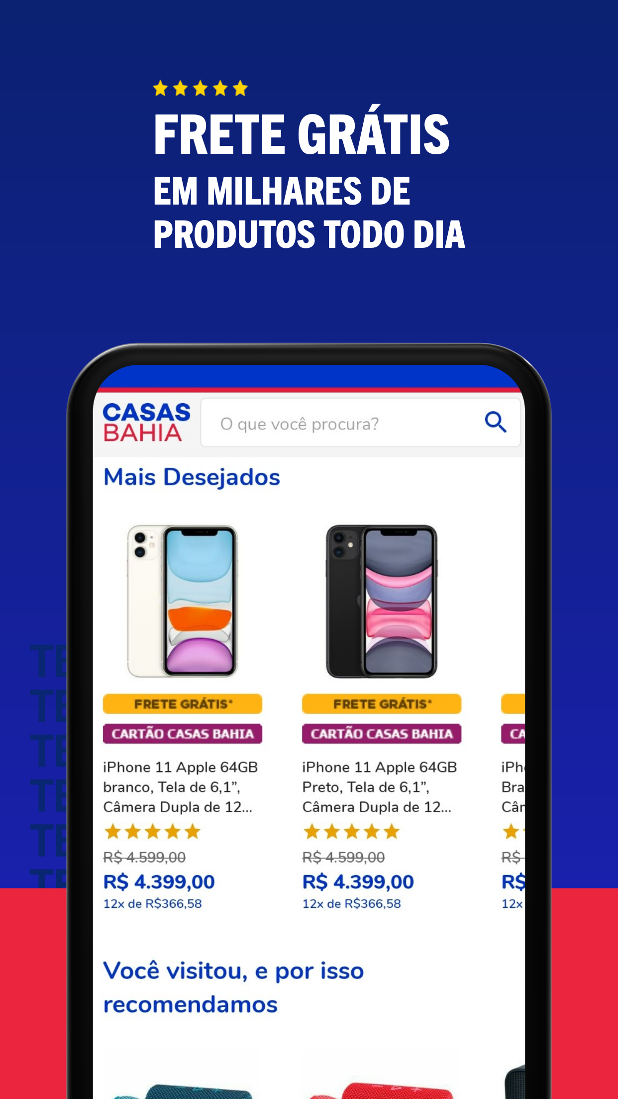 Android application Casas Bahia: Compras Online screenshort