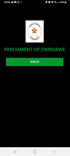 Android application Parliament of Zimbabwe screenshort