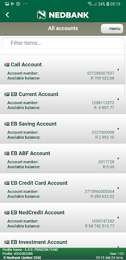 Nedbank AppSuite Screen 3