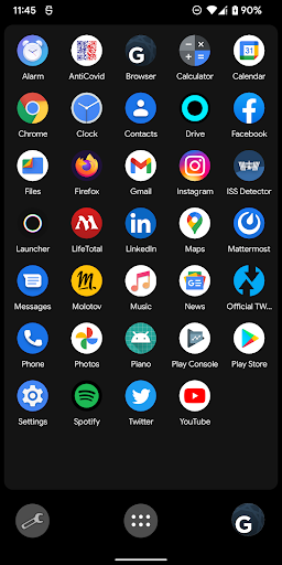 Launcher panda: Dark mode app Screen 3
