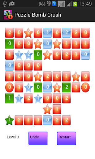 Android application puzzle bomb crush screenshort