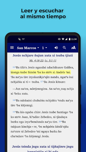 Android application Mazatec Ayautla Bible screenshort
