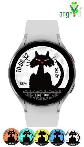 Spooky Cat Watch Face Screen 2