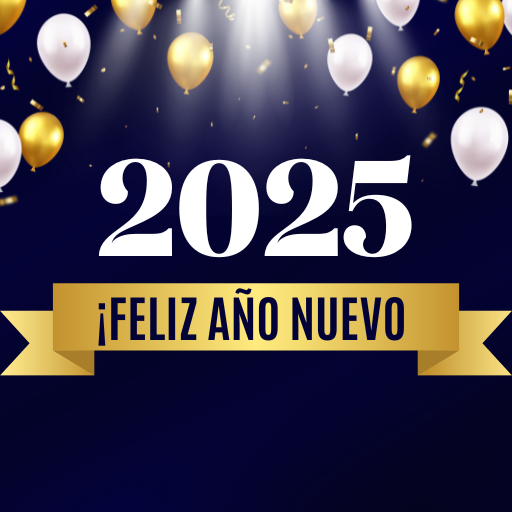 feliz año nuevo frases 2025 logo