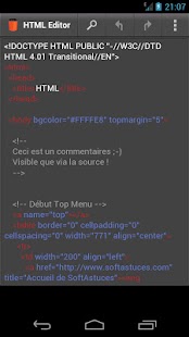 HTML Editor Screenshot