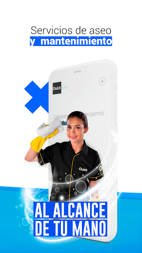 Android application Quick Clean - Servicio de aseo screenshort
