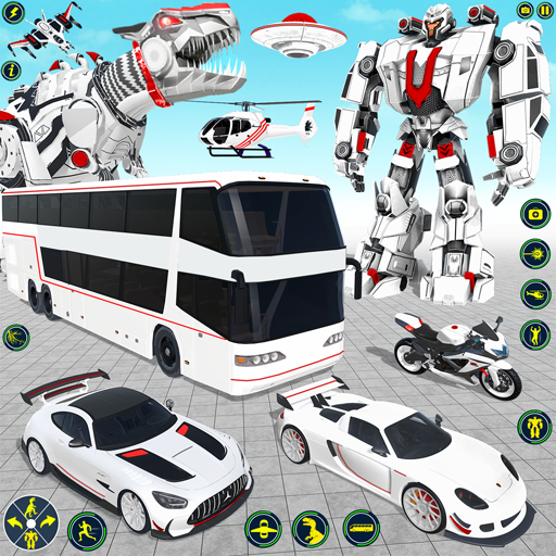 School Bus Robot Car Game 112 Icon