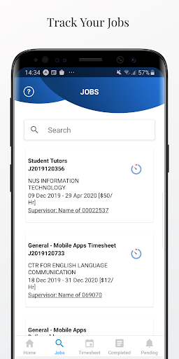 NUS Timesheet Screen 2