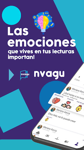 Android application NVAGU red social de lectores screenshort