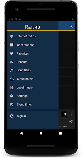 Android application Radio 4U - Online radio screenshort