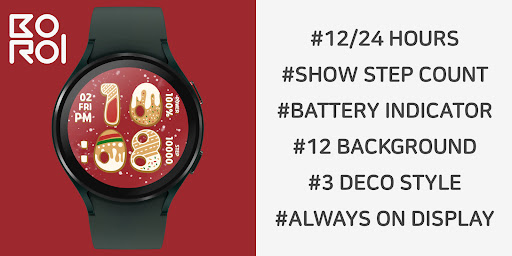 Android application Xmas Watchface screenshort
