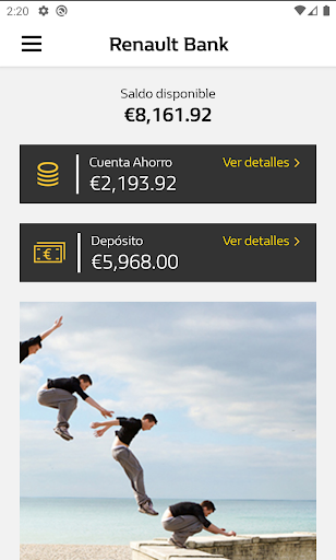 Android application Renault Bank screenshort