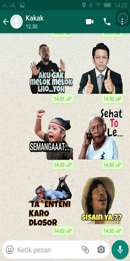 Android application Kumpulan Stiker WAStickerApps screenshort