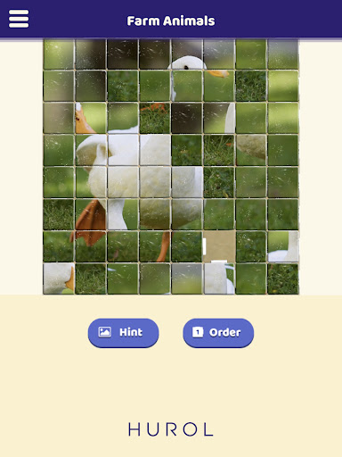 Farm Animals Sliding Puzzle