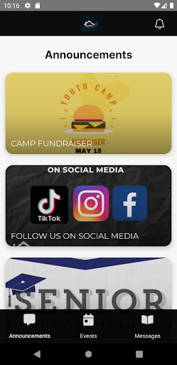 Android application The Loft Student Ministry screenshort
