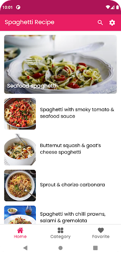 Android application Easy Spaghetti Recipe screenshort