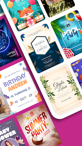 Invitation Maker & Card Design Screen 2