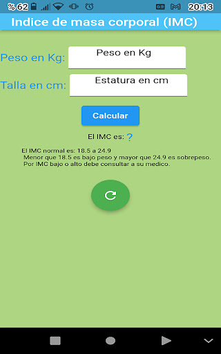 Indice de masa corporal(IMC) screenshot 21
