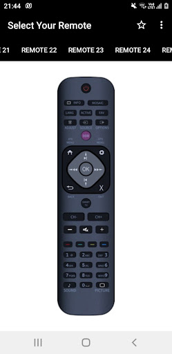 Philips TV Remote Screen 3