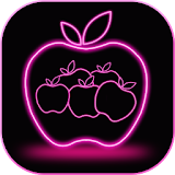 Neon Apple Live Wallpaper icon