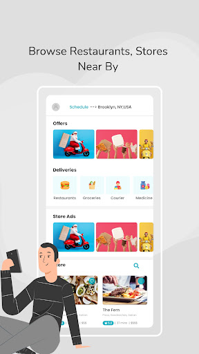 Android application iQ Delivery screenshort