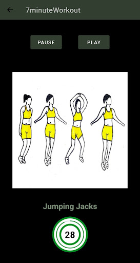 7 Minute Workout Screen 2
