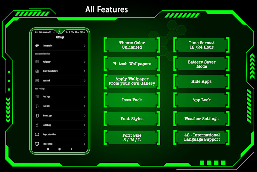 Screenshot of Cyber Hi-tech Launcher 2024