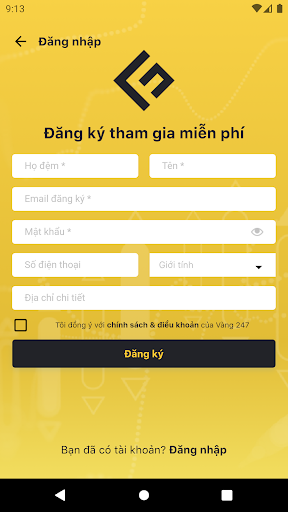 Vàng 247 Screen 2
