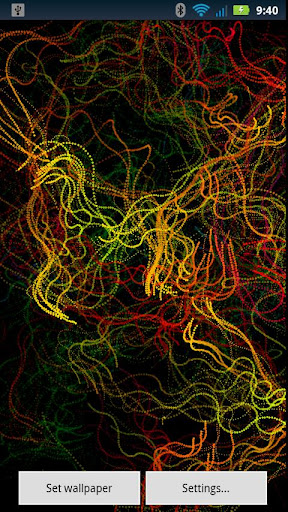 Android application Plasma Trails LWP screenshort