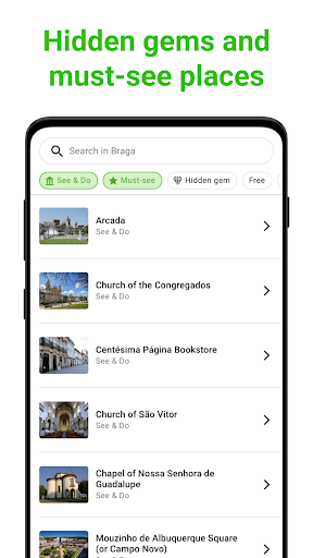 Braga Tour Guide:SmartGuide Screen 3