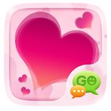 Pink Hearts GO SMS icon