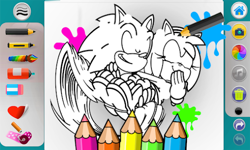 Soni Coloring Hedgehog Game