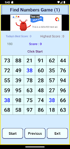 Find Numbers Game