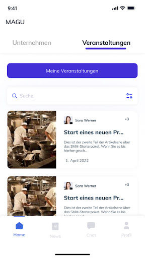 Android application MAGU screenshort