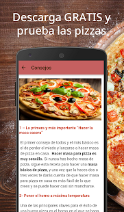 Recetas de pizzas caseras Screenshot