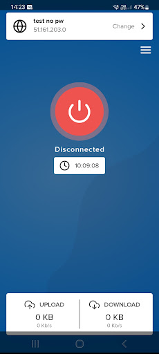 Android application IP Freedom VPN - Mobile/Tablet screenshort