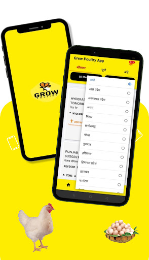 Grow Poultry App Broiler Rate Screen 2