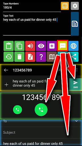 Text Actions Screen 2