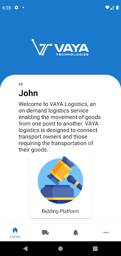 Android application Vaya eLogistics screenshort