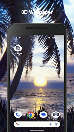 Android application Tropical Ocean Live Wallpaper screenshort